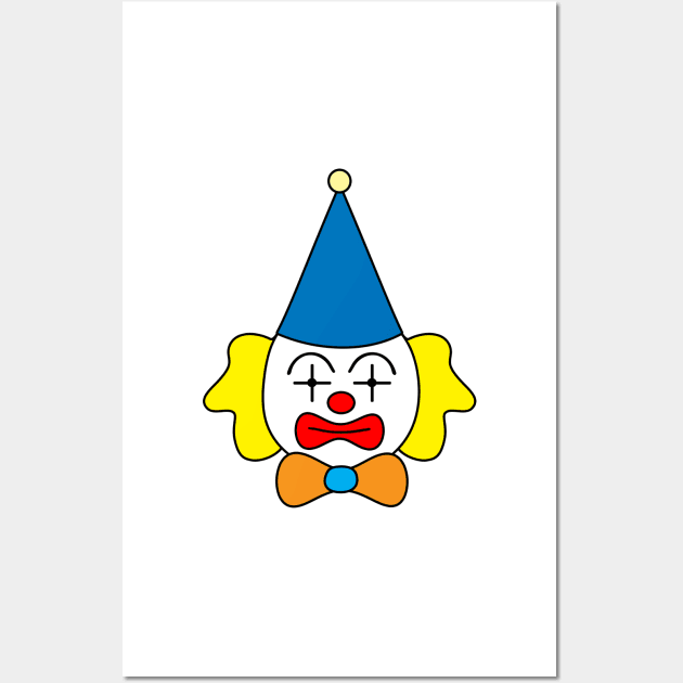 Clown - funny face. Wall Art by kerens